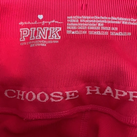 Pink VS x Spiritual Gangster high waist ribbed compression long leggings EUC - Picture 8 of 9